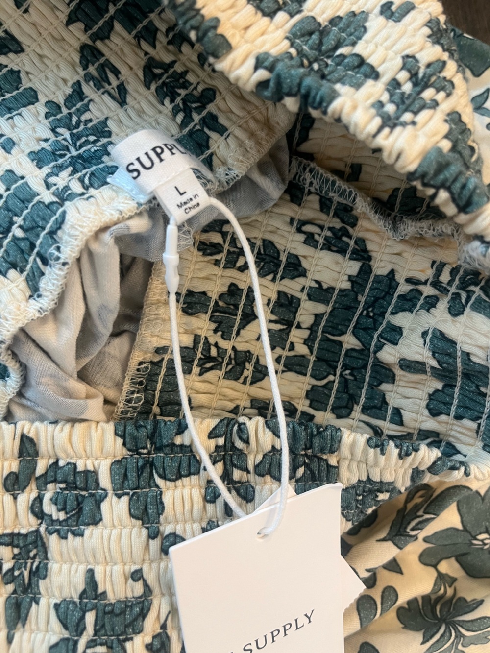 NWT Z Supply Leya Tera Paisley Smocked Top and Skirt Set | Everglade | Size L - Picture 11 of 11
